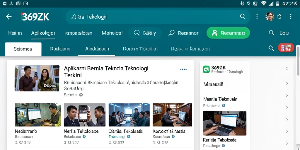 Tampilan antarmuka aplikasi 369ZK yang modern dan informatif.
