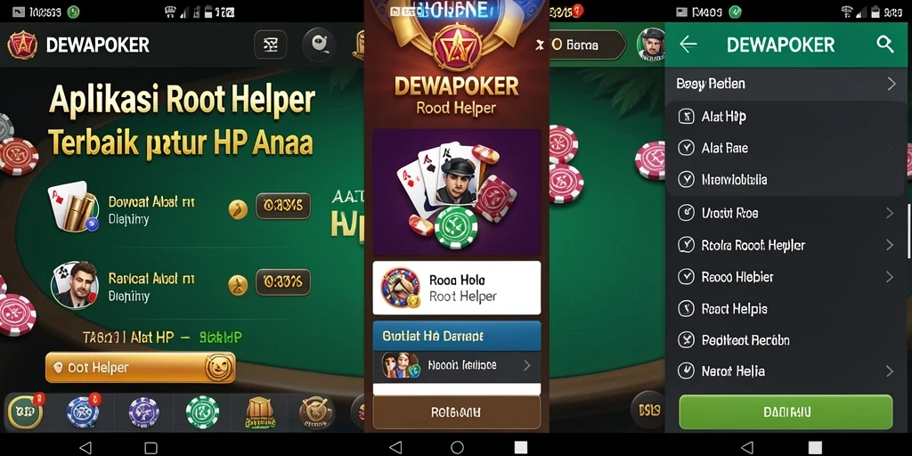Antarmuka pengguna DEWAPOKER yang sederhana dan fungsional.