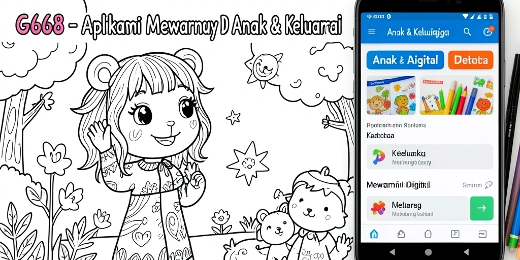 Tampilan antarmuka G668 yang menarik dan ramah anak.