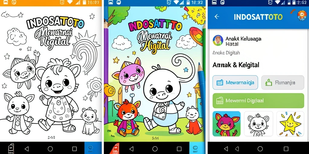 Antarmuka aplikasi INDOSATTOTO yang menarik untuk mewarnai.