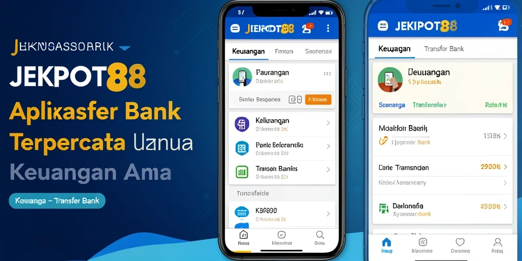 Antarmuka pengguna JEKPOT88 yang sederhana dan intuitif untuk Transfer Bank.