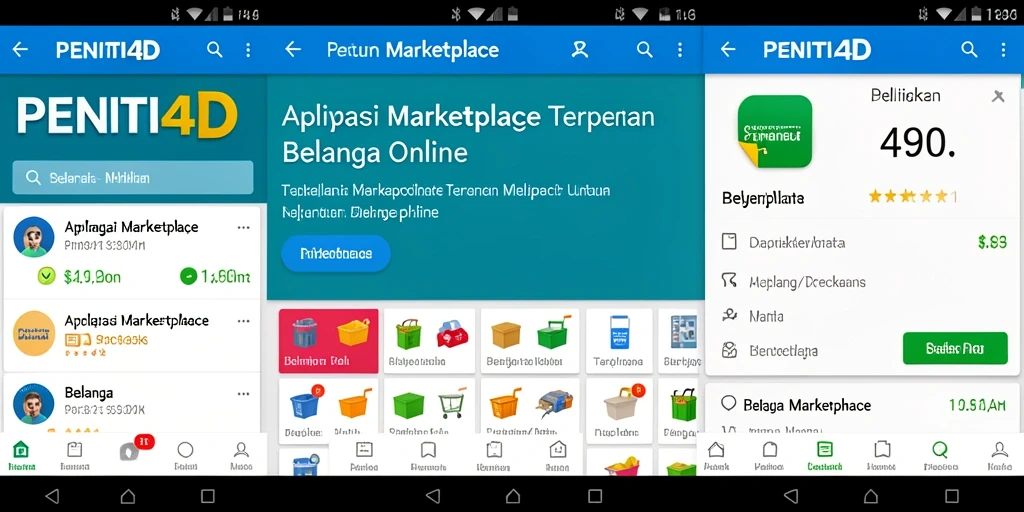 Tampilan antarmuka PENITI4D yang menarik untuk belanja online.