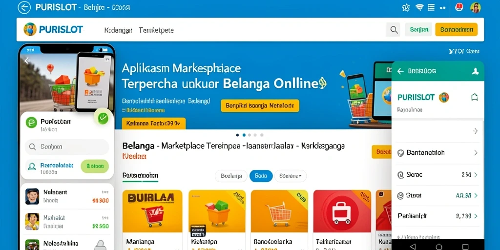 Tampilan antarmuka aplikasi PURISLOT yang user-friendly dan menarik.