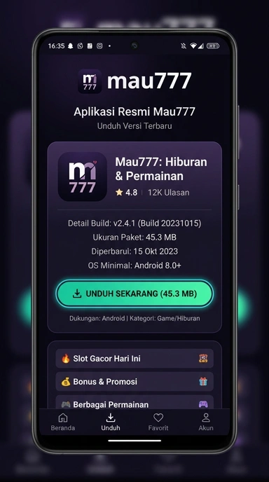 Unduh dan Instal APK mau777 dengan Mudah di Android