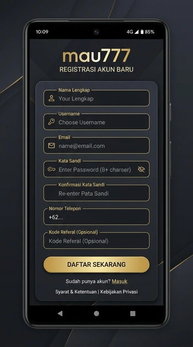 Panduan Registrasi Akun Baru Mau777 untuk Pengguna Android